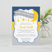 Twinkle Twinkle Little Star Baby Dusche Einladung (Stehend Vorderseite)