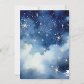 Twinkle Twinkle Little Star Baby Dusche Einladung (Rückseite)