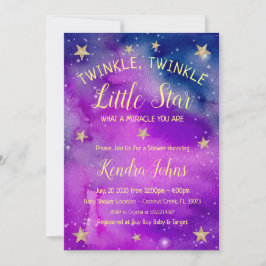 Twinkle Twinkle Little Star Baby Dusche Einladung