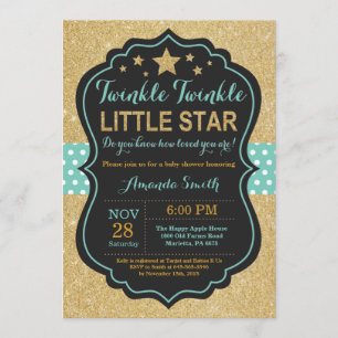 Twinkle Twinkle Little Star Baby Dusche Einladung