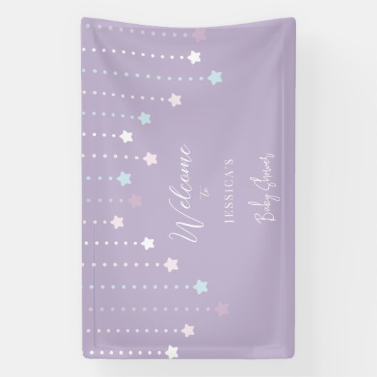 Twinkle Twinkle Little Star Baby Dusche Empfang Banner (Vertikal)