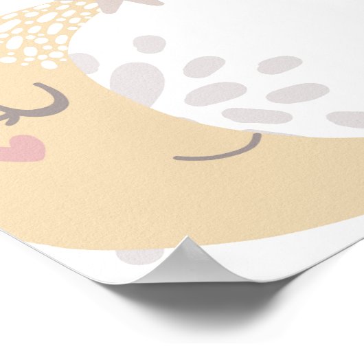 Twinkle Twinkle Little Star Baby Dusche Empfang Poster (Ecke)