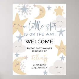 Twinkle Twinkle Little Star Baby Dusche Empfang Poster