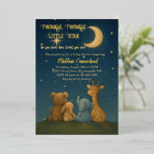 Twinkle Twinkle Little Star Baby Dusche Folieneinladung (Stehend vorne)