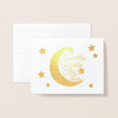 Twinkle Twinkle Little Star Baby Dusche Folienkarte (Vorderseite mit Umschlag)