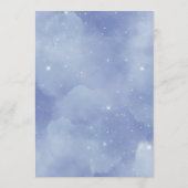 Twinkle Twinkle Little Star Baby Dusche Hinweiskarte (Rückseite)