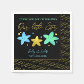 Twinkle Twinkle Little Star Baby Dusche Napkins Serviette (Vorderseite)