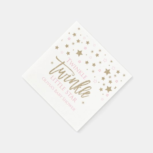 Twinkle Twinkle Little Star Baby Dusche Napkins Serviette (Ecke)