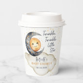 Twinkle Twinkle Little Star Baby Dusche Pappbecher (Rückseite)