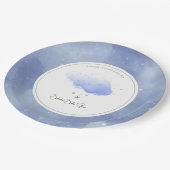 Twinkle Twinkle Little Star Baby Dusche Pappteller (Schrägansicht)