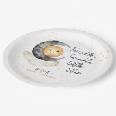 Twinkle Twinkle Little Star Baby Dusche Pappteller (Schrägansicht)