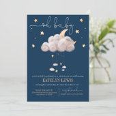 Twinkle Twinkle Little Star Baby Dusche per Post Einladung (Stehend Vorderseite)