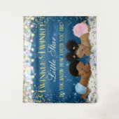 Twinkle Twinkle Little Star Baby Dusche Rückwürfe Wandteppich (Vorderseite)