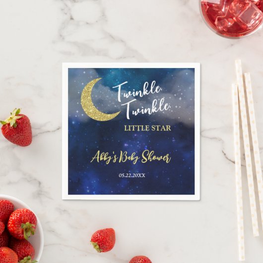 Twinkle Twinkle Little Star Baby Dusche Serviette (Beispiel)