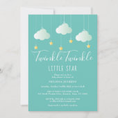 Twinkle Twinkle Little Star Baby Dusche / Sprinkle Einladung (Vorderseite)