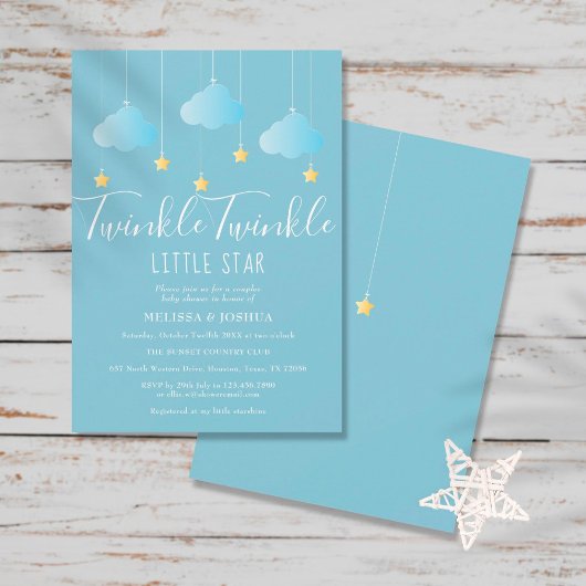 Twinkle Twinkle Little Star Baby Dusche / Sprinkle Einladung