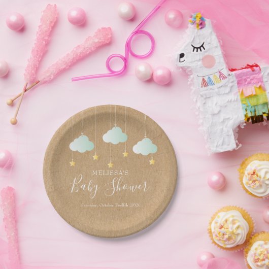 Twinkle Twinkle Little Star Baby Dusche / Sprinkle Pappteller (Party)