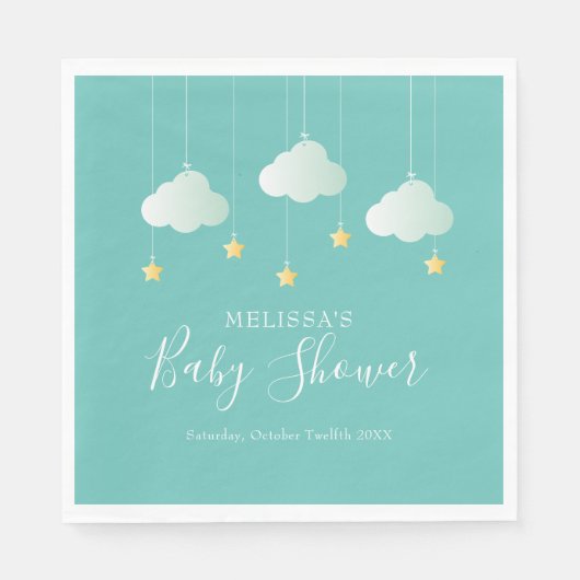 Twinkle Twinkle Little Star Baby Dusche / Sprinkle Serviette (Vorderseite)