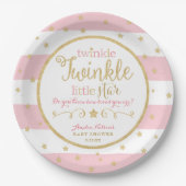 Twinkle Twinkle Little Star Baby Dusche Teller (Vorderseite)