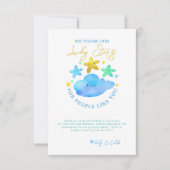 Twinkle Twinkle Little Star Baby Dusche Vielen Dan Dankeskarte (Vorderseite)