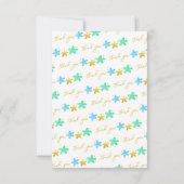 Twinkle Twinkle Little Star Baby Dusche Vielen Dan Dankeskarte (Rückseite)