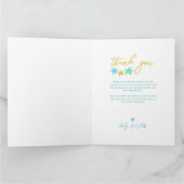 Twinkle Twinkle Little Star Baby Dusche Vielen Dan Dankeskarte (Innenseite)