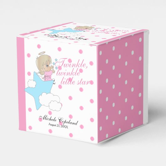 Twinkle, Twinkle Little Star - Baby Girl Danke Geschenkschachtel (Vorderseite)