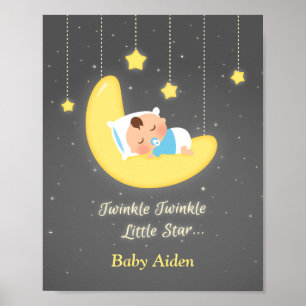 Twinkle Twinkle Little Star Baby-Nursery-Dekor Poster