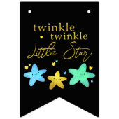 Twinkle Twinkle Little Star Baby Showbunting Fl Wimpelkette (Erste Fahne)