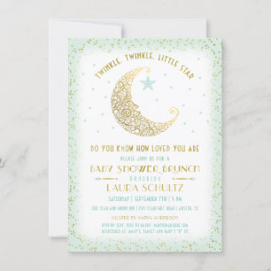 Twinkle Twinkle Little Star Baby Shower Brunch 2 Einladung