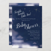 Twinkle Twinkle Little Star Baby Shower Celestial Einladung (Vorne/Hinten)