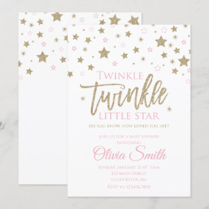 Twinkle Twinkle Little Star Baby Shower Einladung