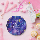 Twinkle Twinkle Little Star Baby Shower Galaxy Pappteller (Party)
