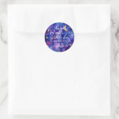 Twinkle Twinkle Little Star Baby Shower Galaxy Runder Aufkleber (Tasche)