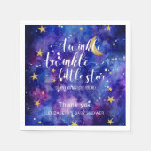 Twinkle Twinkle Little Star Baby Shower Galaxy Serviette (Vorderseite)
