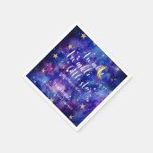 Twinkle Twinkle Little Star Baby Shower Galaxy Serviette (Ecke)