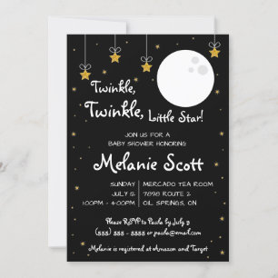 Twinkle, Twinkle, Little Star! Baby Shower Invita Einladung