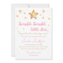 Twinkle Twinkle Little Star Baby Shower Invitation
