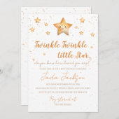 Twinkle Twinkle Little Star Baby Shower Invitation Einladung (Vorne/Hinten)