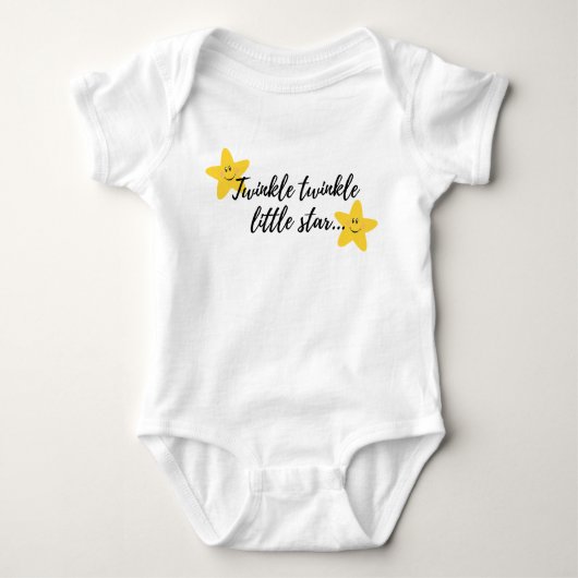 Twinkle Twinkle Little Star Baby Strampler (Vorderseite)