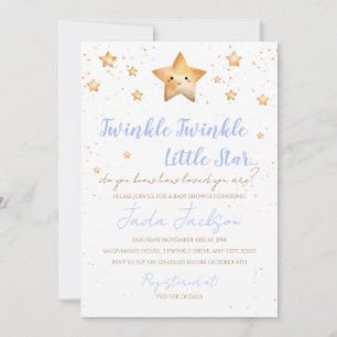 Twinkle Twinkle Little Star Babyparty-Einladung Einladung