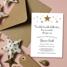 Twinkle Twinkle Little Star Babyparty-Einladung