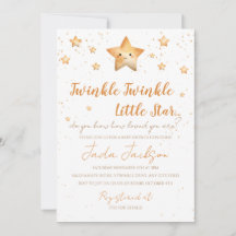 Twinkle Twinkle Little Star Babyparty-Einladung