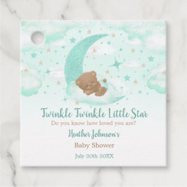Twinkle Twinkle Little Star Bear Baby Dusche Geschenkanhänger