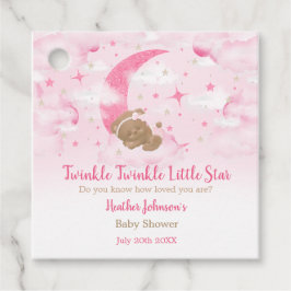Twinkle Twinkle Little Star Bear Baby Dusche Geschenkanhänger