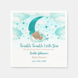 Twinkle Twinkle Little Star Bear Baby Dusche Serviette