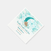 Twinkle Twinkle Little Star Bear Baby Dusche Serviette (Ecke)