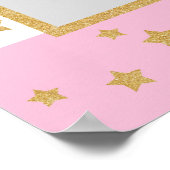 Twinkle Twinkle Little Star Birthday Foto Prop Poster (Ecke)