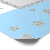 Twinkle Twinkle Little Star Birthday Foto Prop Poster (Ecke)