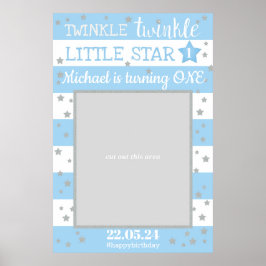 Twinkle Twinkle Little Star Birthday Foto Prop Poster